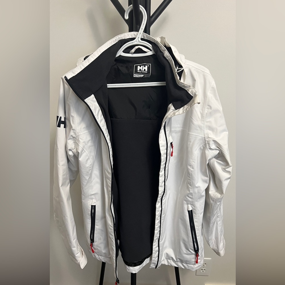 White women’s hooded jacket